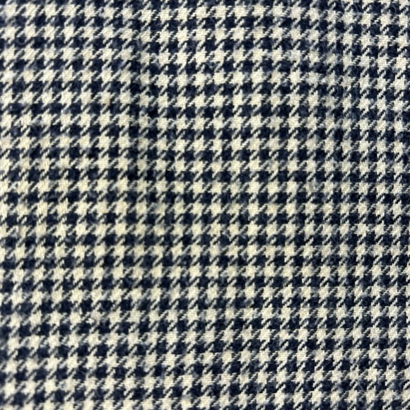 Vintage J.Crew Flannel Button Down Shirt Mens XL Houndstooth 100% Cotton Y2K - Picture 3 of 9